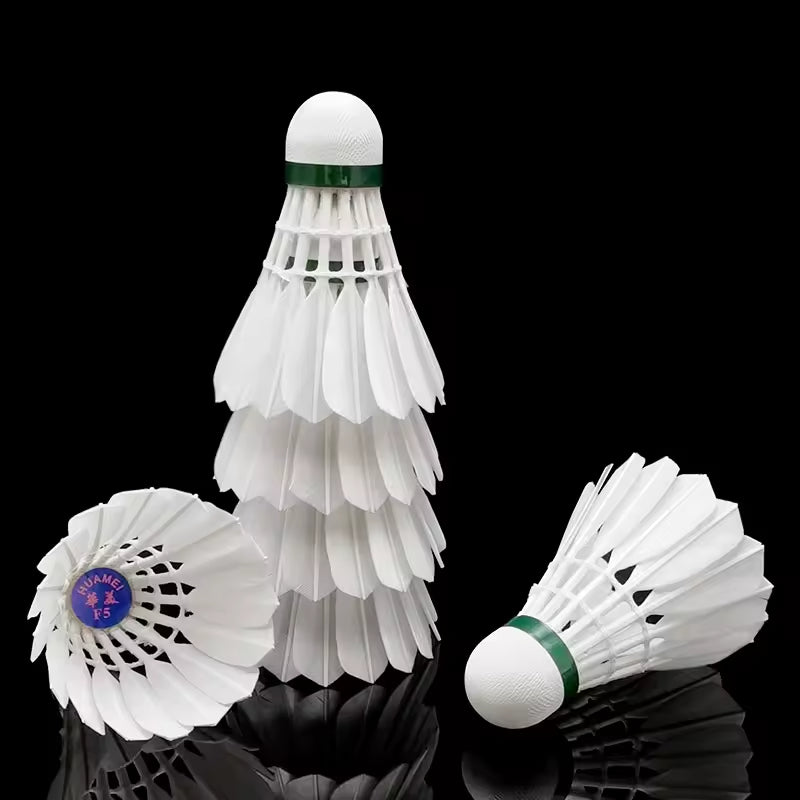 HUAMEI 12 PCS F5 Good Quality Duck Feather Badminton Shuttlecock