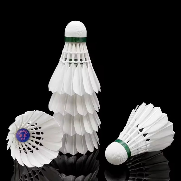 HUAMEI 12 PCS F5 Good Quality Duck Feather Badminton Shuttlecock