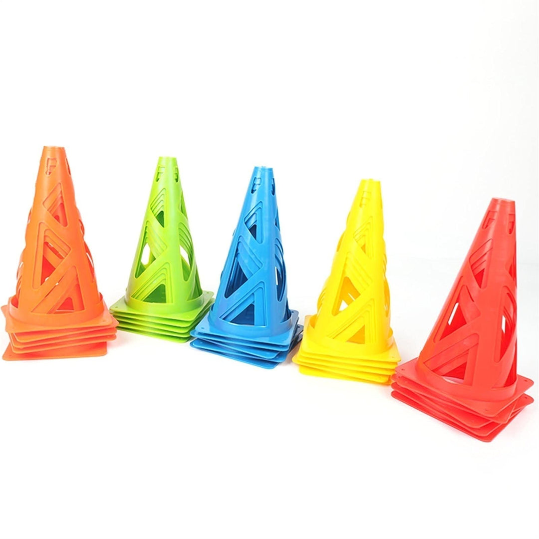 SPP 10Pcs Colorful Plastic Sports Cones for Football Basketball Training Parent-Child Activities
