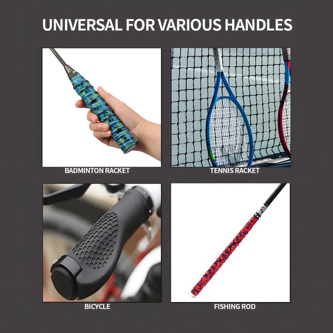 SPP Camouflage Memory Keel Racket Grip Anti Slip Super Absorbent Tennis, Badminton, Pickleball Overgrip Grip