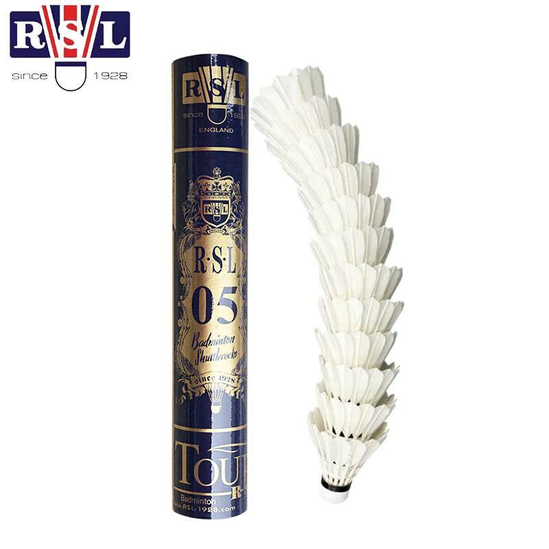 RSL 12 PCS RSL05 Badminton Goose Feather Badminton Shuttlecock product image - RSL Badminton Shuttlecock