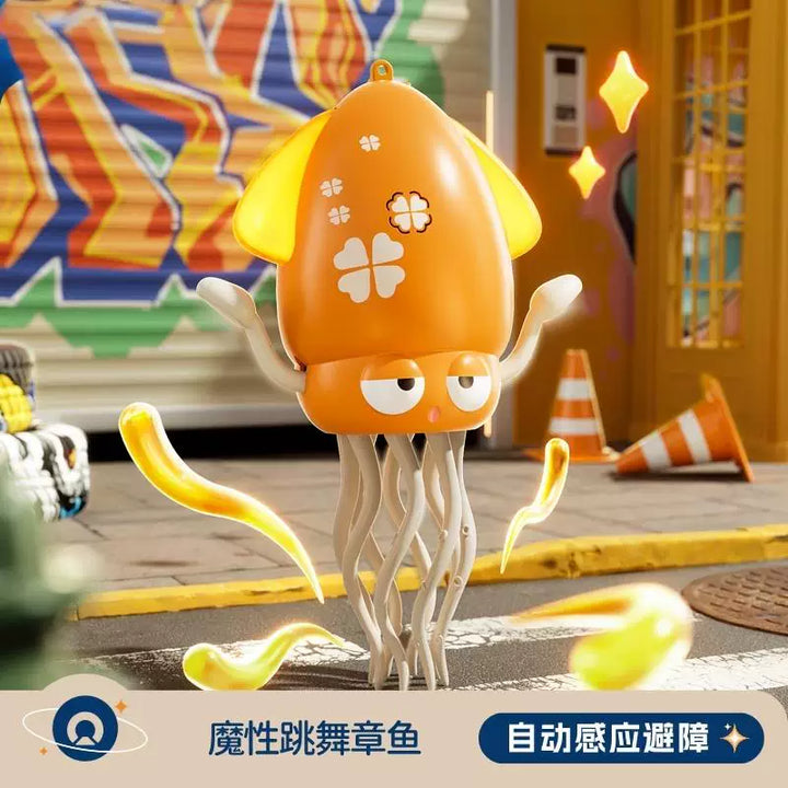 Viral Dancing Squid Toy | Auto Obstacle Avoidance Music Light Rechargeable Kids Toy
