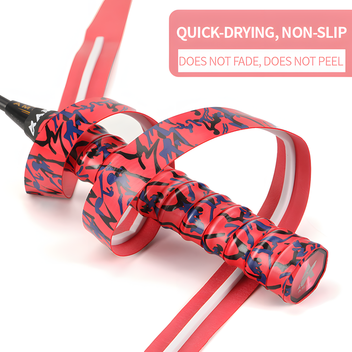 SPP Camouflage Memory Keel Racket Grip Anti Slip Super Absorbent Tennis, Badminton, Pickleball Overgrip Grip