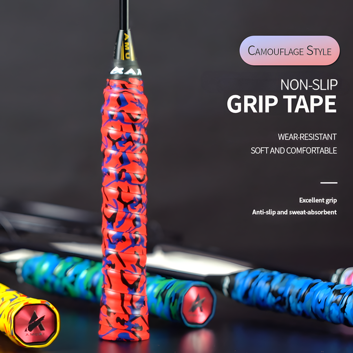 SPP Camouflage Memory Keel Racket Grip Anti Slip Super Absorbent Tennis, Badminton, Pickleball Overgrip Grip