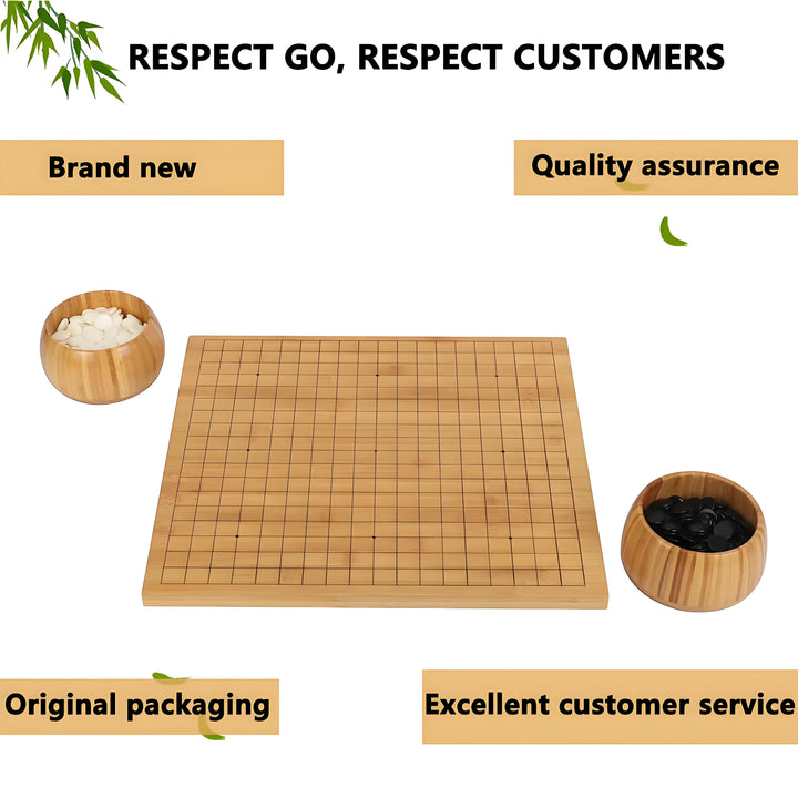 Chinese Weiqi Go Game Set WOOD Board