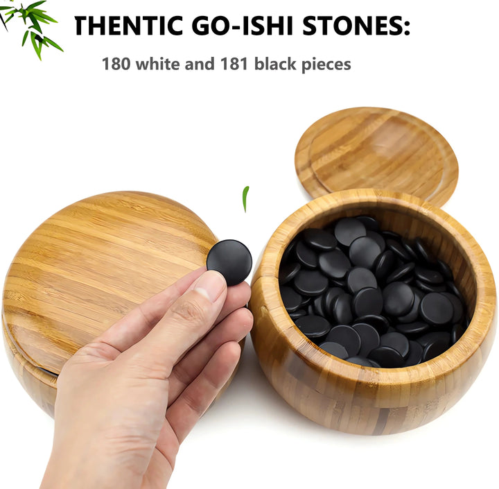 Chinese Weiqi Go Game Set WOOD Board