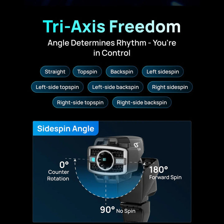 SIBOASI Pickleball Machine – Adjustable Speed & Spin, Portable Training Equipment, Model C6