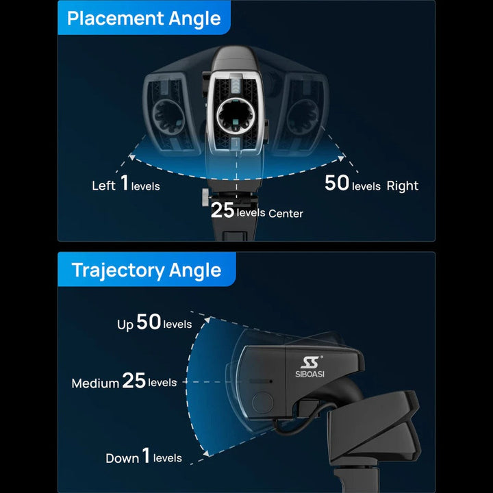 SIBOASI Pickleball Machine – Adjustable Speed & Spin, Portable Training Equipment, Model C6