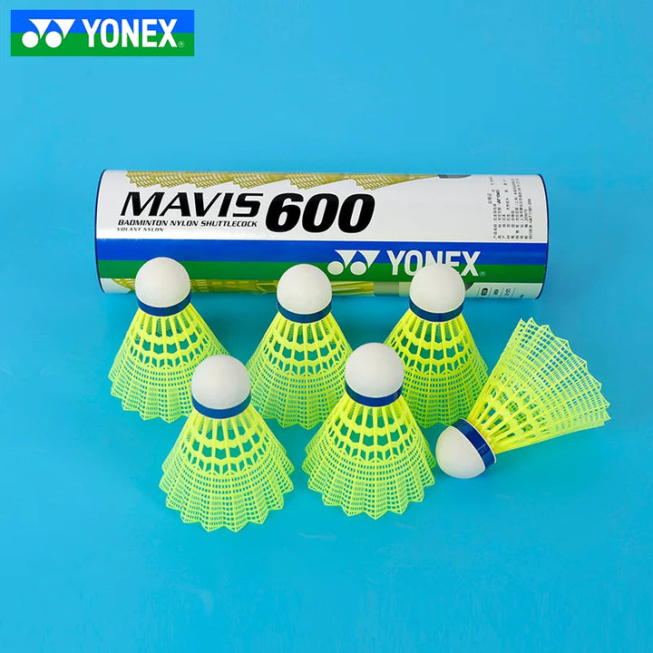 YONEX MAVIS 600 Badminton Nylon Shuttlecock 6PCS - YELLOW