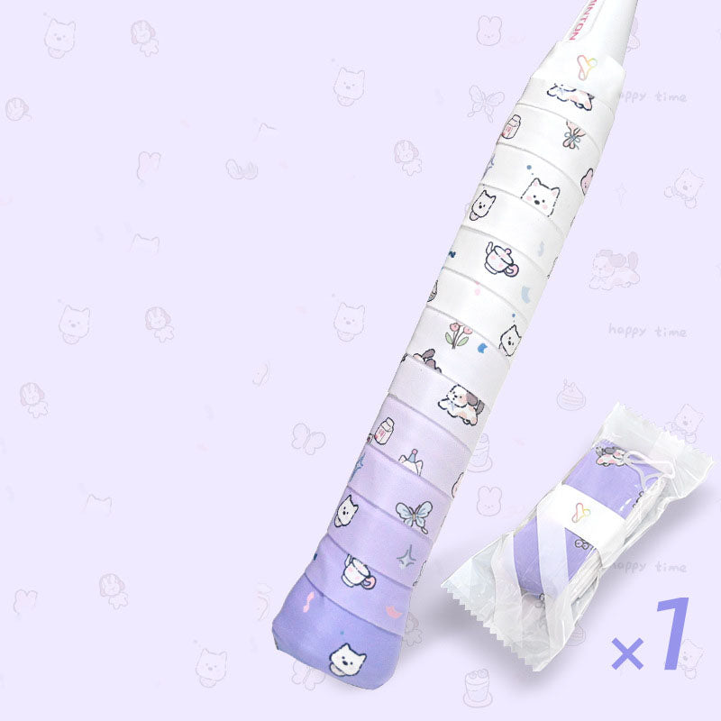 Badminton & Tennis Grip – Printed Design, Sticky, Anti-Slip, Sweat-Absorbent