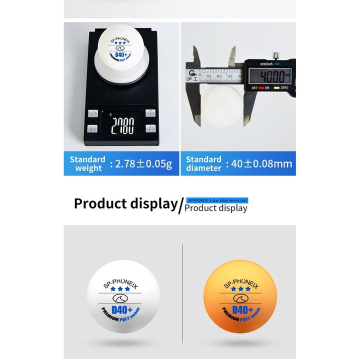 SPPHONEIX 3 Star Table Tennis Balls