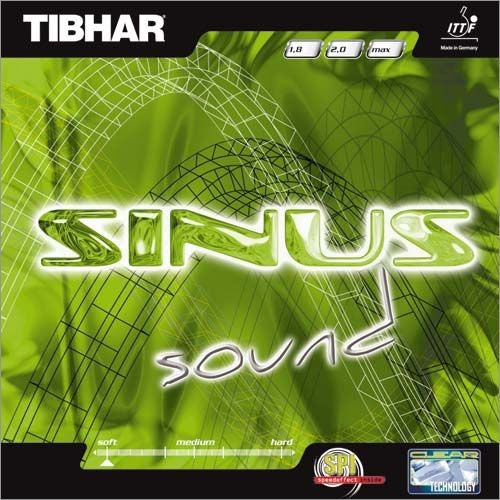 Tibhar Sinus Sound Table Tennis Rubber - Red product image - Tibhar table tennis rubber