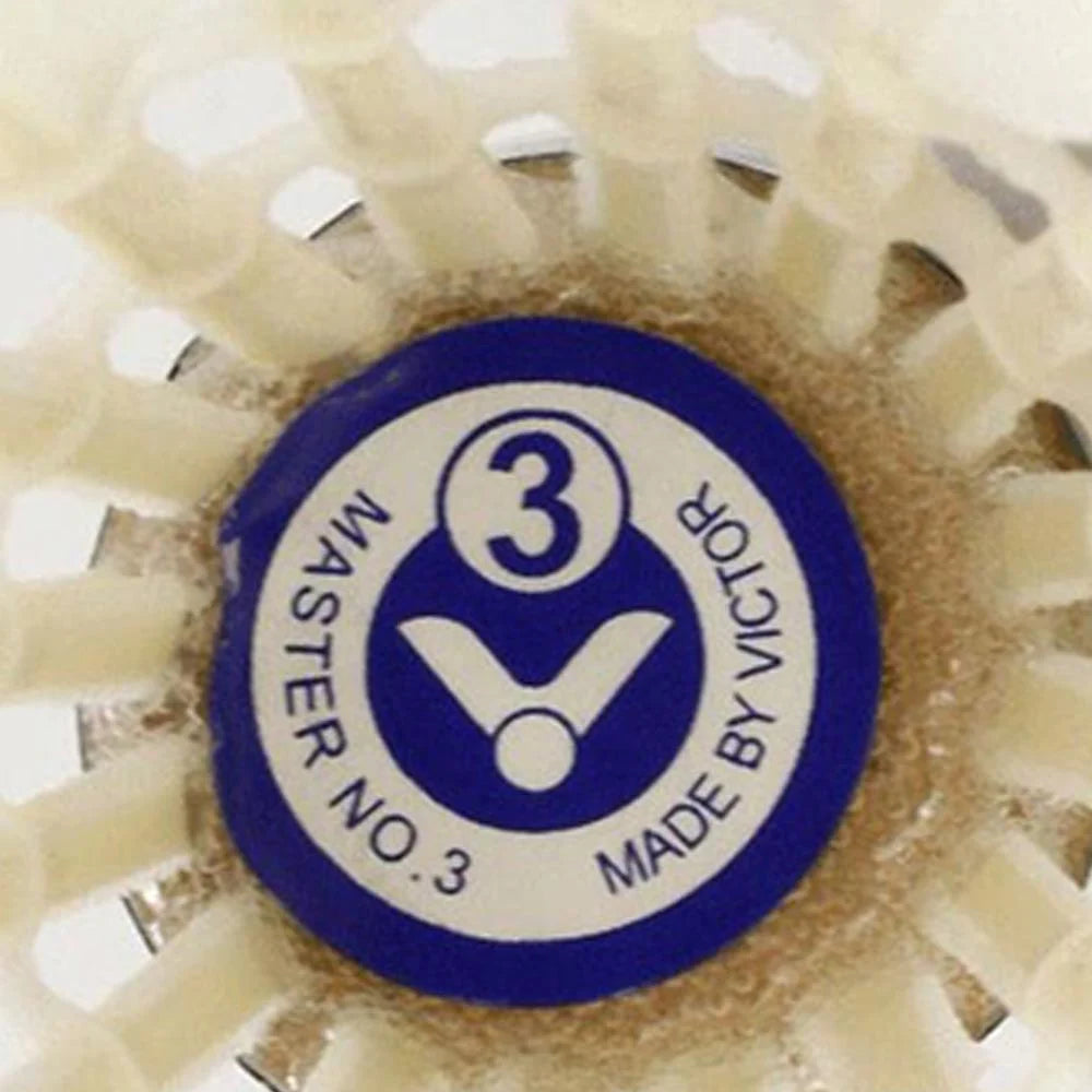 VICTOR 12 PCS Master NO.3 Goose Feather Badminton Shuttlecock