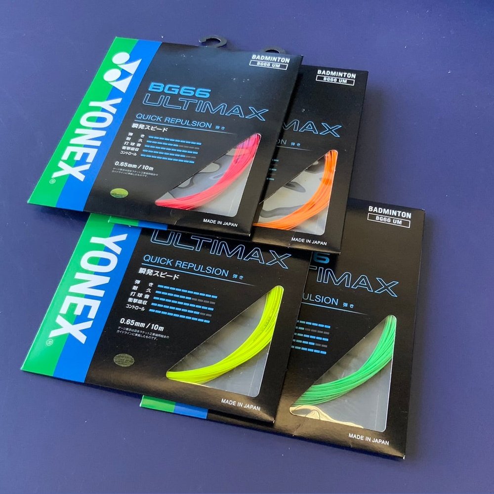YONEX BG66 ULTIMAX Badminton String(JP ) - Red product image - YONEX Badminton String