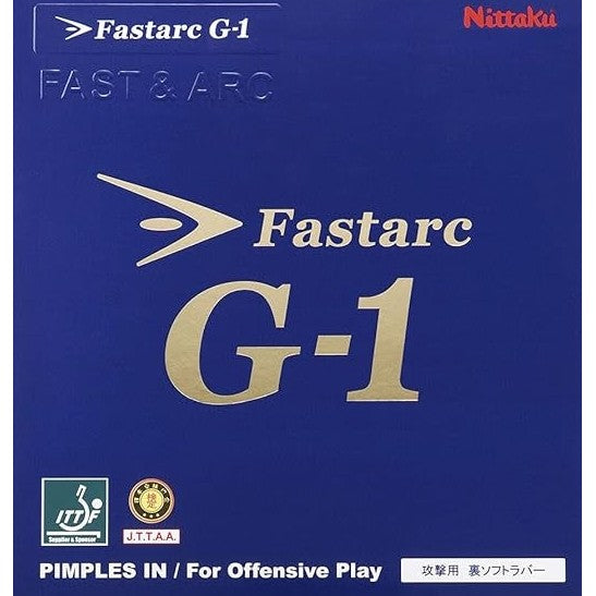 Nittaku Table Tennis Rubber Fastark G-1 MAX, Soft Back Tensionjiu - Red product image - Nittaku table tennis rubber