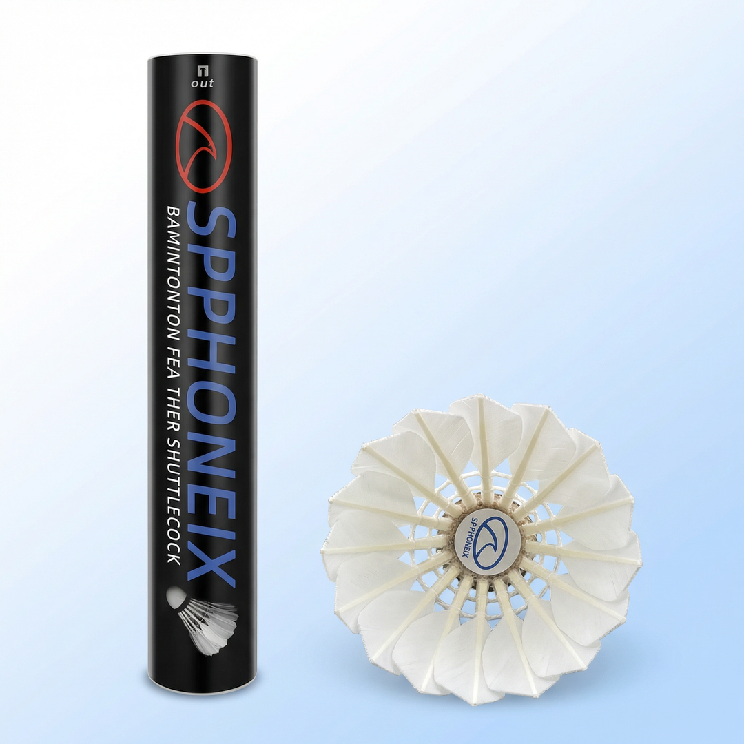 SPPHONEIX Blue Badminton Shuttlecocks Duck Feather 12PCS（TOP DUCK SHUTTLECOCKS）