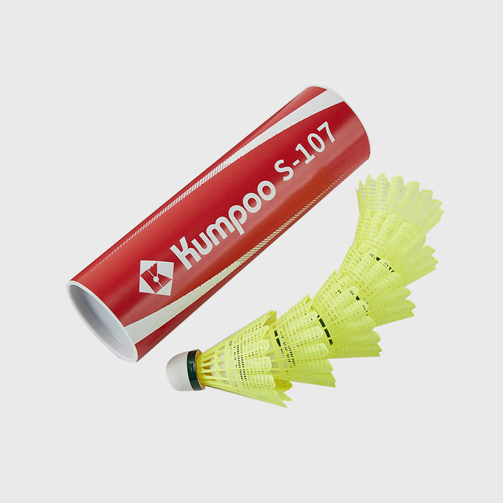 KUMPOO 6 PCS S-107 Badminton Nylon Feather Badminton Shuttlecock
