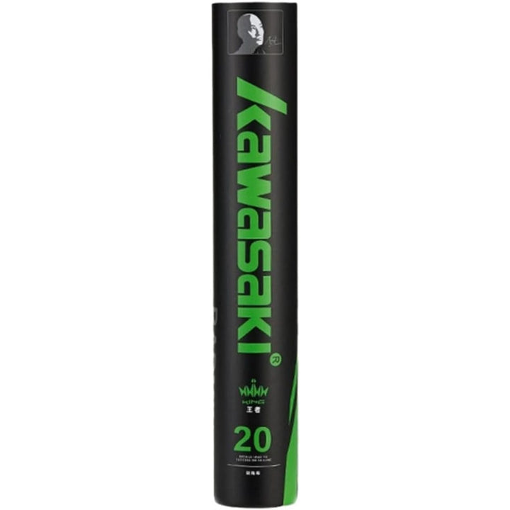 Kawasaki 12-Pack Intact Dack Feather Badminton Shuttlecocks with High Stability, Profession Badminton Balls Model 20 Speed 78