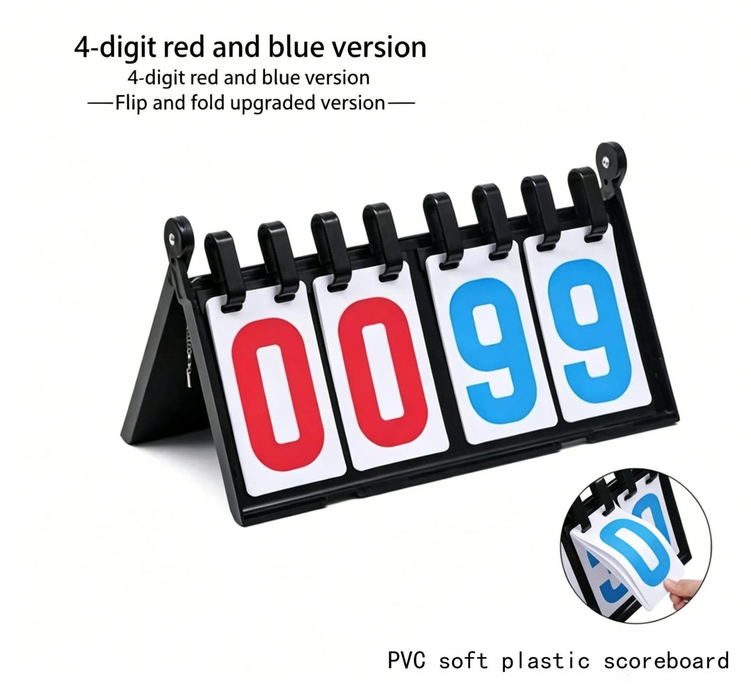 SPP Portable Multi-Sport Flip Scoreboard – Thickened PVC Score for Volleyball, Basketball, Soccer &amp; More