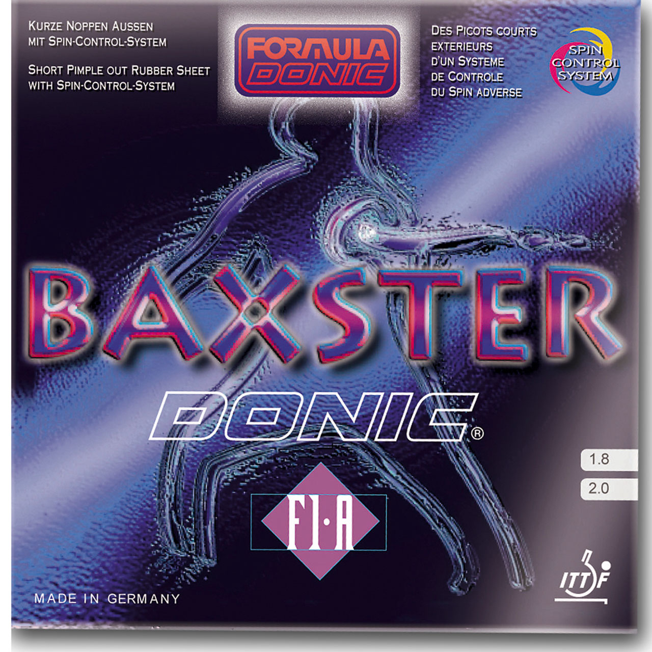 DONIC BAXSTER F1-A Table Tennis Rubber - Red product image - Donic table tennis rubber