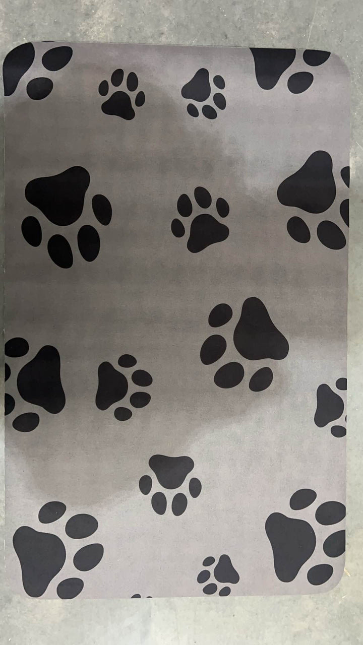 Pet Feeding Mat for Dog Cat, 80x50cm Non‑Slip Quick Dry Pet Food Water Bowl Mat, Waterproof Easy Wipe Clean Pet Placemat