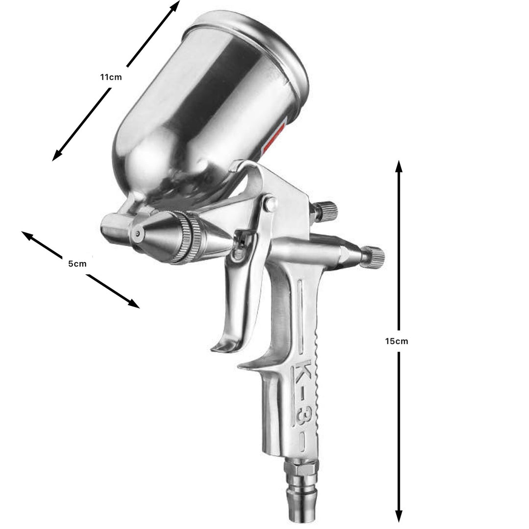 Mini Air Spray Gun – Aluminum, 0.5mm Nozzle, 125ml, Car Paint Repair, Model K3