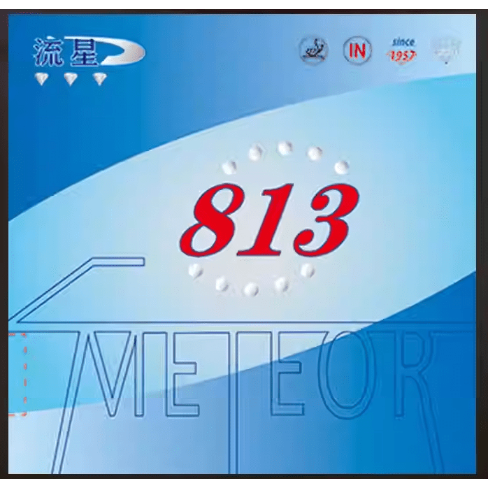 Meteor 813 Diamond Edition White and Blue Sponge Super Sticky Table Tennis Racket Rubber product image - Meteor table