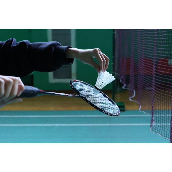 SPP 2 Player Strung Badminton Rackets SPP 01 with a Free Full Cove Black