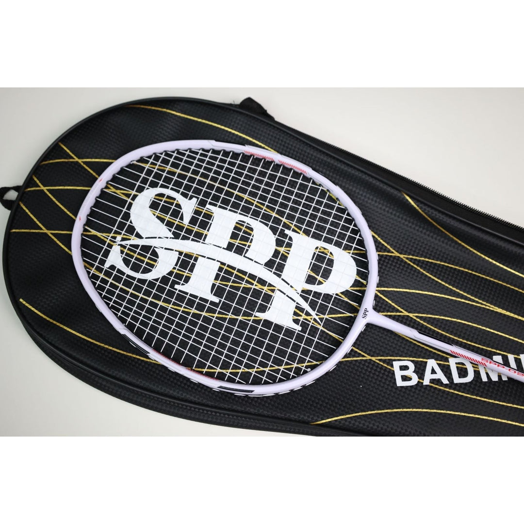 SPP 2 Player Strung Badminton Rackets Set SPP02 with a Free Full Cove