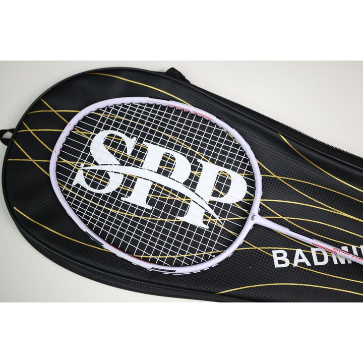 SPP 2 Player Strung Badminton Rackets Set SPP02 with a Free Full Cove