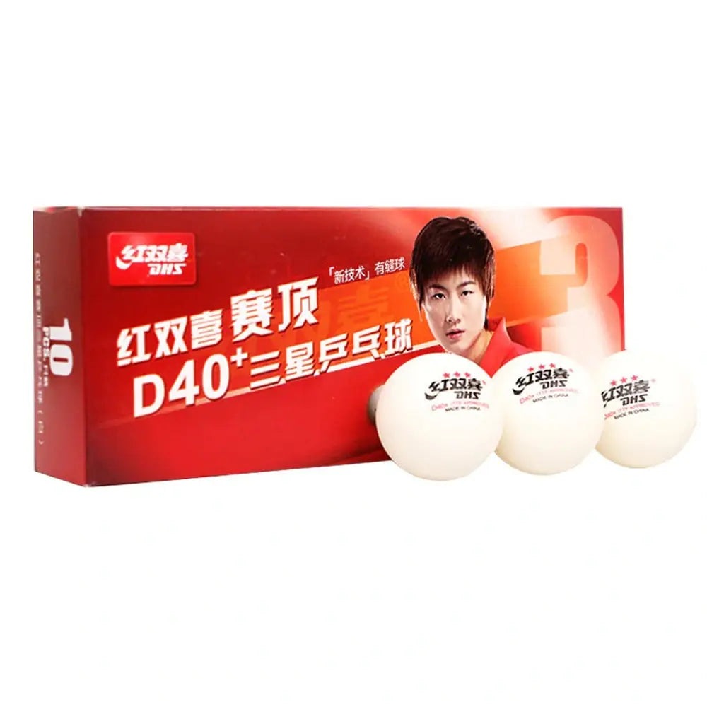 DHS 3 Star D40+ Table Tennis Balls