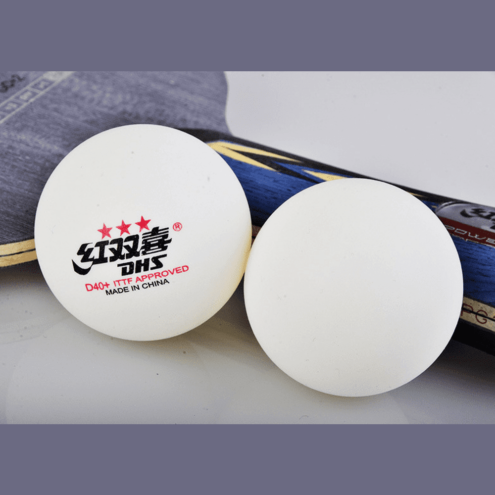 DHS D40+ 3Star Table Tennis Plastic Balls White Orange Ping Pong Balls