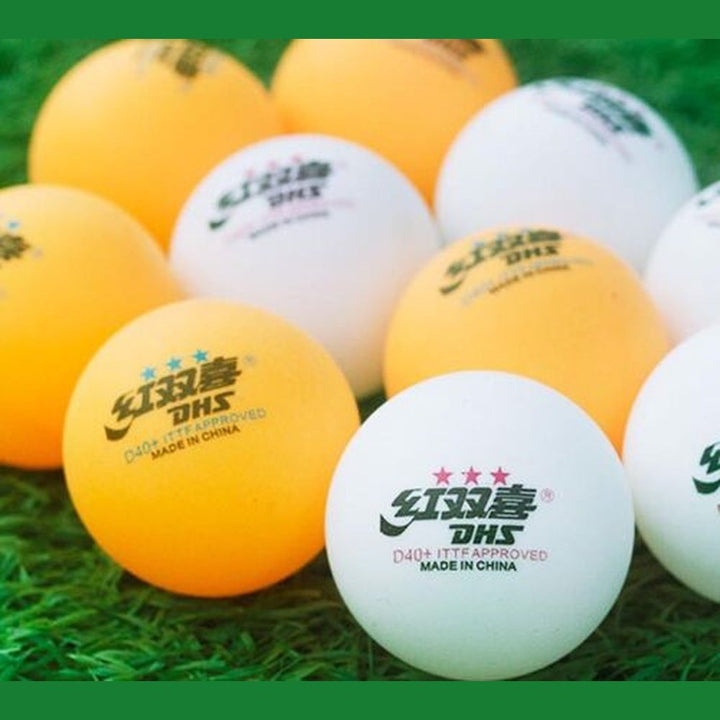 DHS D40+ 3Star Table Tennis Plastic Balls White Orange Ping Pong Balls