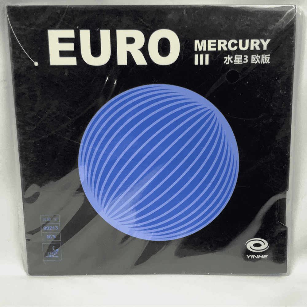 YINHE Galaxy (yinhe) Mercury 3 EURO Table Tennis Rubber - Red product image - YINHE table tennis rubber