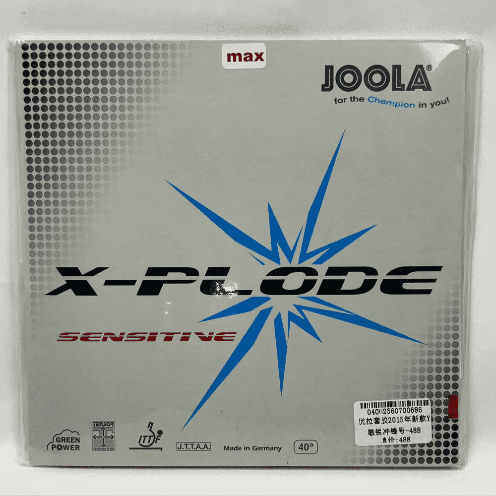 JOOLA X-Plode Sensitive table tennis rubber Tensor - Black product image - JOOLA table tennis rubber
