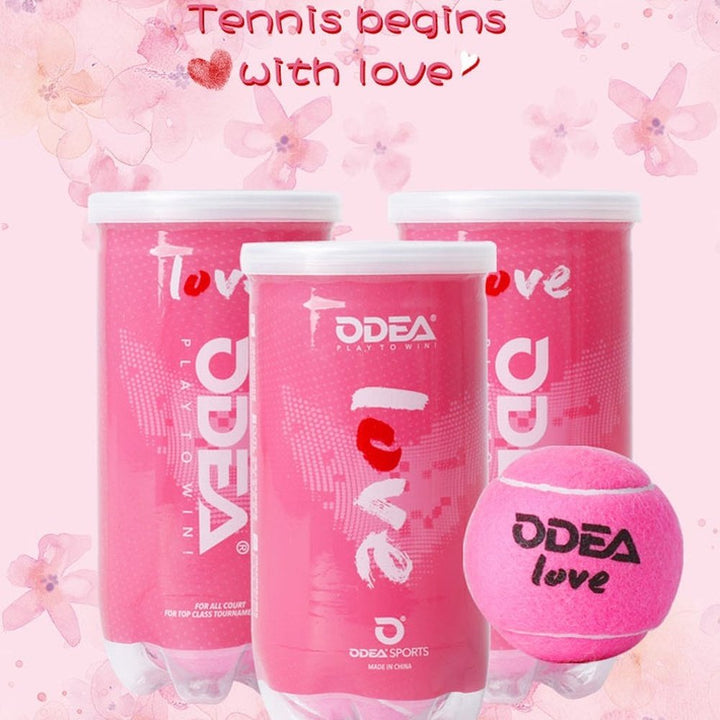 ODEA Love Pink Gift Tennis Balls ( 2pcs/Can)