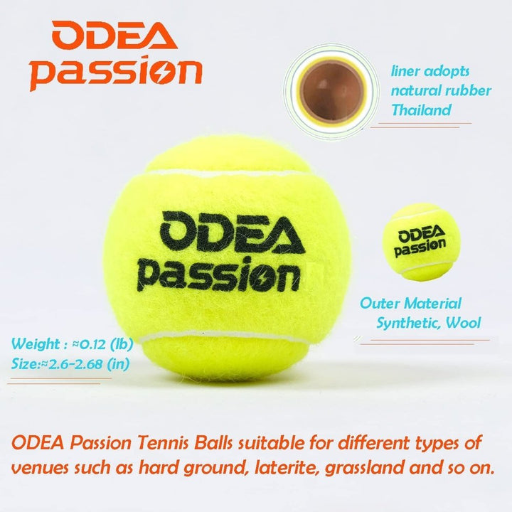 ODEA Passion Tennis Balls(Competition level, ITF approved）