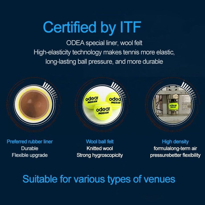 ODEA Passion Tennis Balls(Competition level, ITF approved）