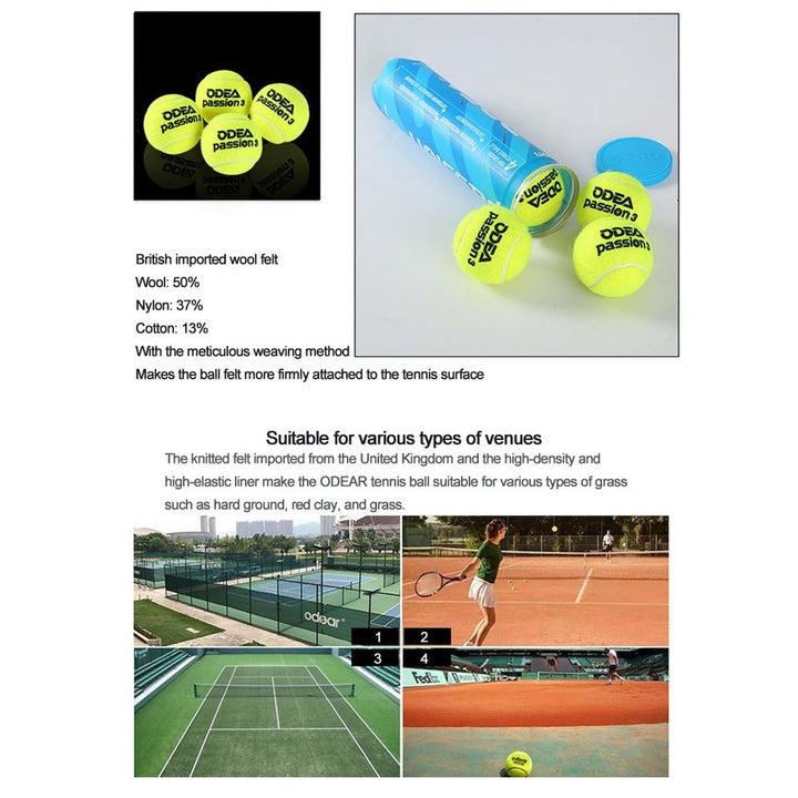 ODEA Passion Tennis Balls(Competition level, ITF approved）