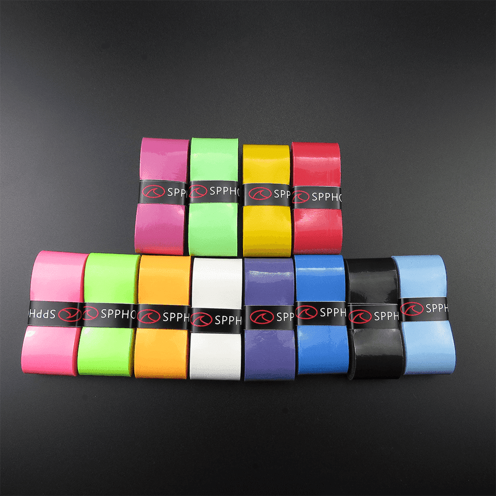 SPPHONEIX Punching Grip Anti-slip Tennis Badminton Squash Racquet Over Grip Tape Overgrip Sweatband（12 COLORS）