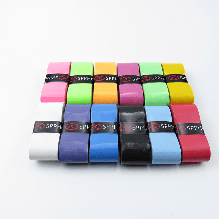 SPPHONEIX Punching Grip Anti-slip Tennis Badminton Squash Racquet Over Grip Tape Overgrip Sweatband（12 COLORS）