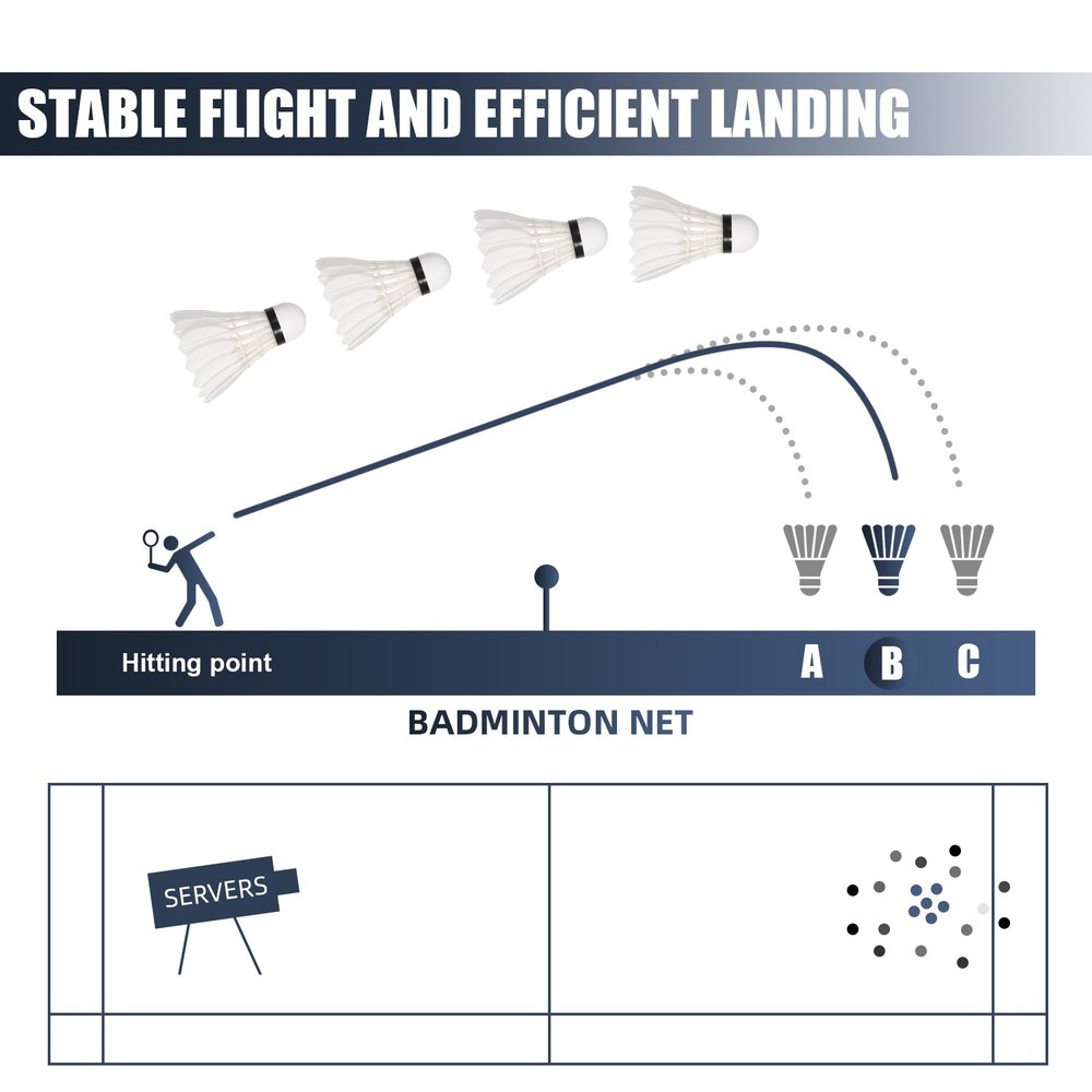 SPPHONEIX Black Badminton Shuttlecocks Gooes Feather (Tournament LEVEL)