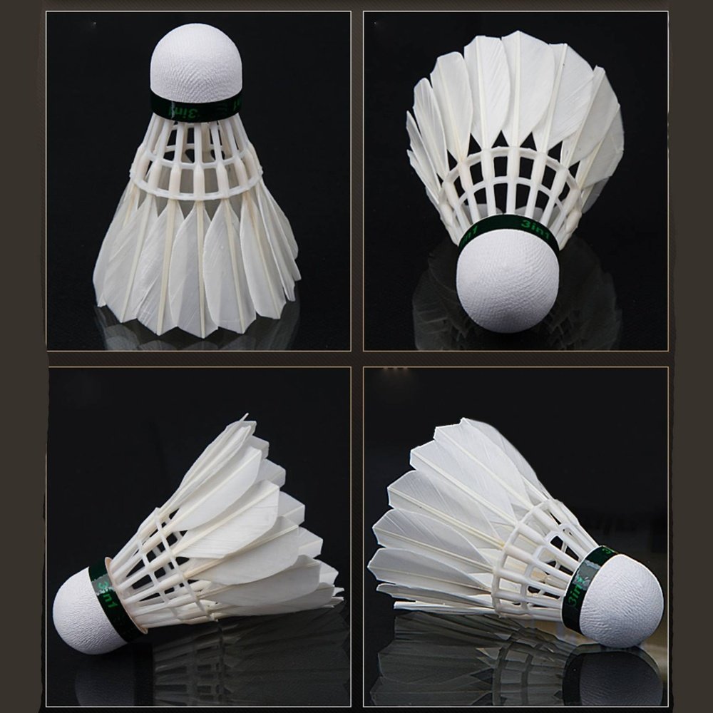 3-in-1 Hybrid Badminton Shuttlecocks | Plastic Frame & Real Feathers ...
