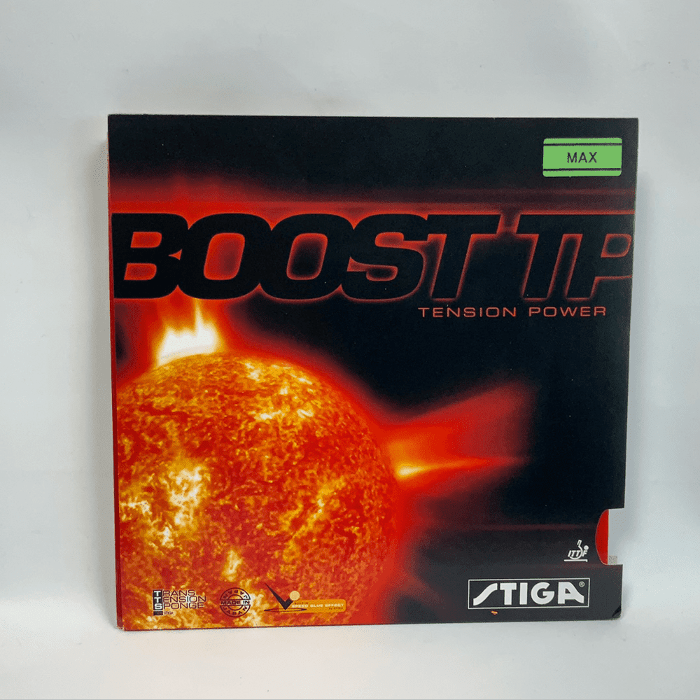 Stiga Boost TP table tennis rubber Tensor - Black product image - STIGA table tennis rubber