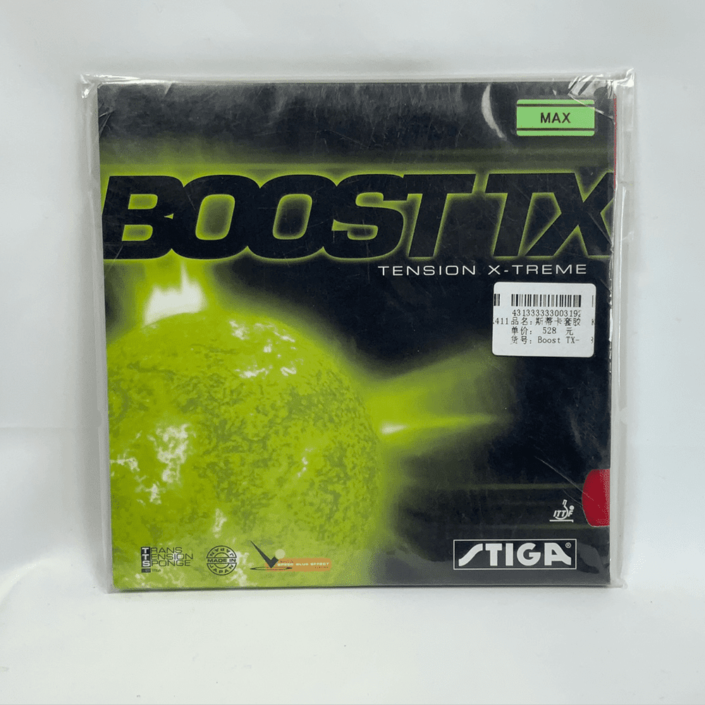 Stiga Boost TX table tennis rubber Tensor - Black product image - STIGA table tennis rubber