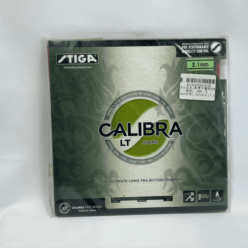 Stiga Calibra LT Sound table tennis rubber Tensor - Black product image - STIGA table tennis rubber
