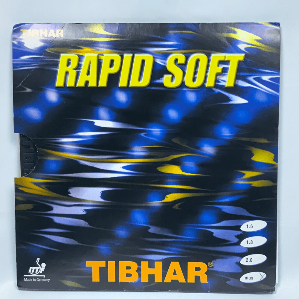Tibhar Rapid Soft table tennis rubber - Black product image - Tibhar table tennis rubber